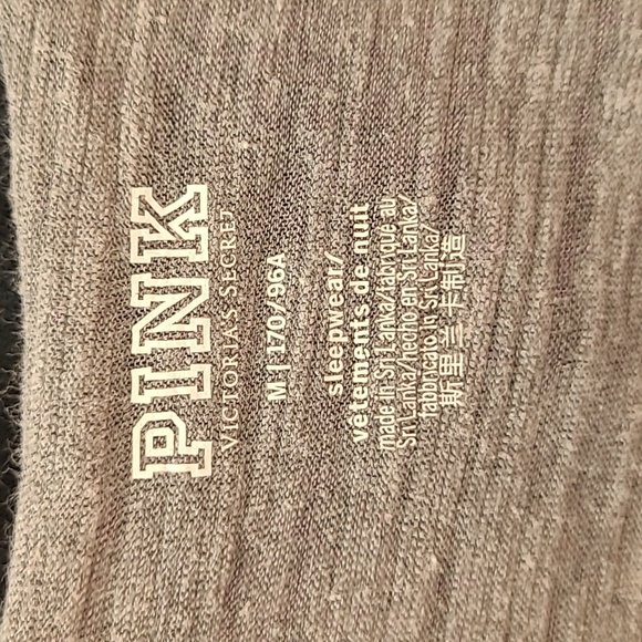NWOT 2019 Victorias Secret PINK Oversized Puppies Love Me Heather Gray Tank Sz M - Picture 11 of 13